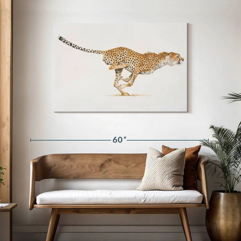 Brampt Running Wild Cat, 30" H x 45" W