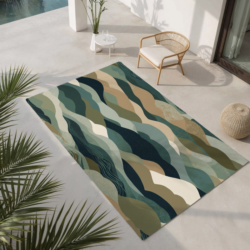 Tapis d'intérieur et d'extérieur Nebula Serenade, Rectangle 1 pi 6 po x 2 pi 6 po