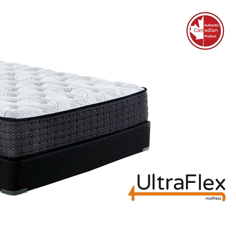 UltraFlex Prestige - Matelas hybride à ressorts ensachés orthopédique robuste (matelas fabriqué au Canada), Twin