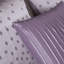 Ensemble d'édredon élégant en jacquard mauve avec paillettes 7 pièces