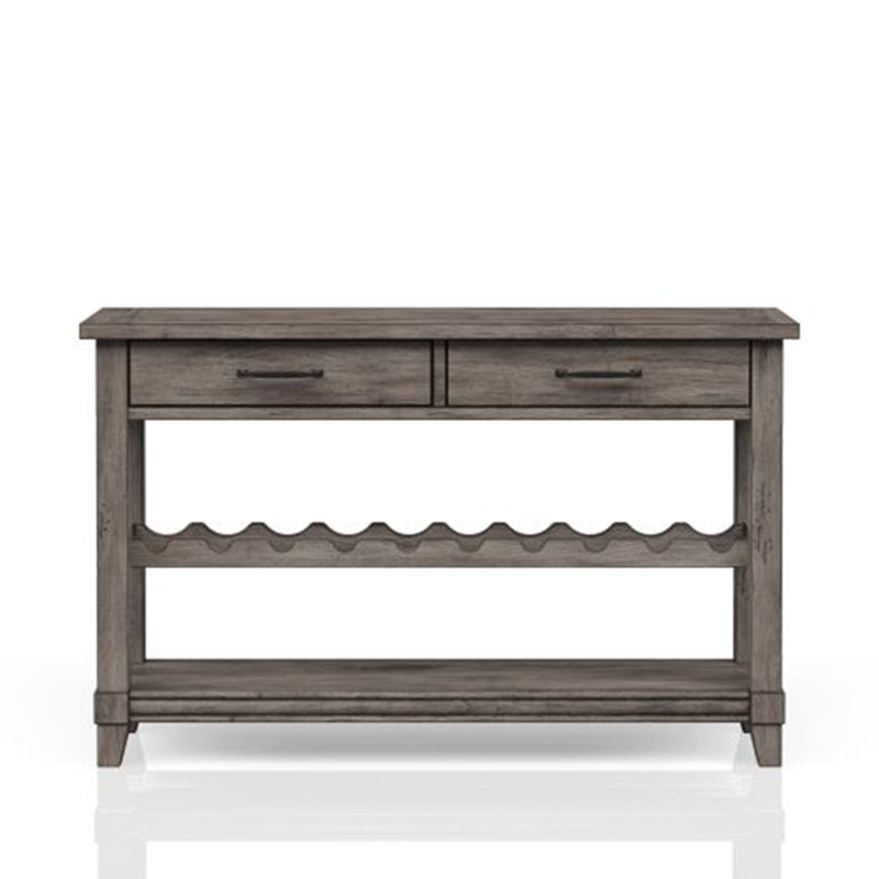Console avec rangement pour bouteilles de vin et tiroirs de rangement