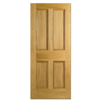 4P Oak Unfinished Internal Fire Door