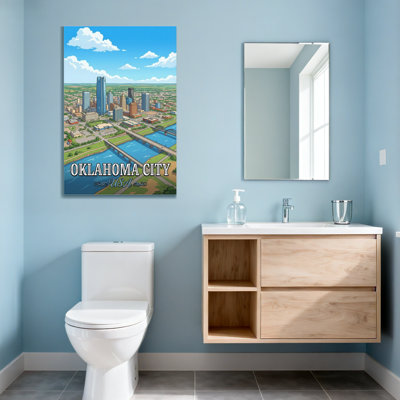 Scenic & Cityscapes Oklahoma City Skyline Art Print