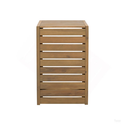 C-Shape End Table  Brown