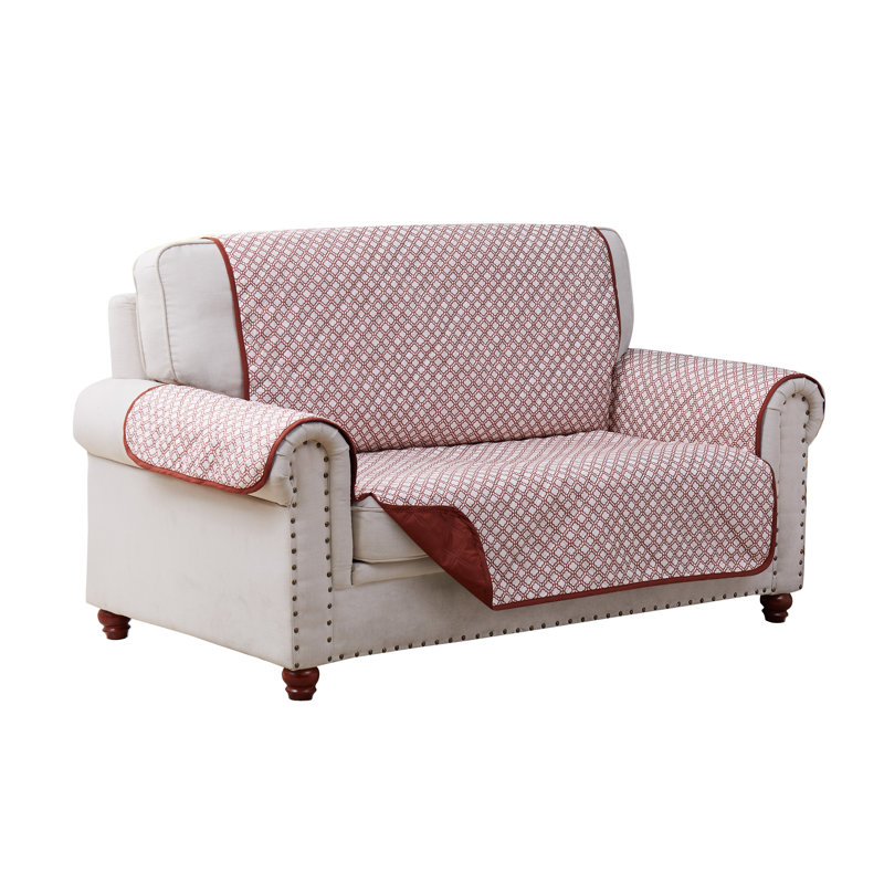 Housse pour causeuse à coussins carrés/rectangulaires, Rouge Ironwok