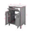 Meuble-lavabo 24 po avec lavabo, meuble-lavabo avec 2 portes à fermeture en douceur, support de porte et tablettes réglables