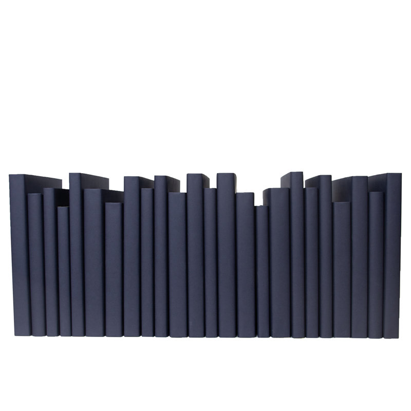 Decorative Books - Navy Oversized Paper Wrapped Books - Blue Books By The Foot, Navy