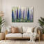 Art mural en métal Botanical Delphinium-691553102