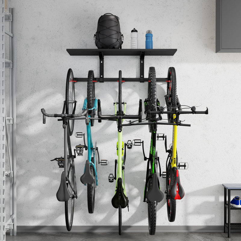 Montez-le! Support mural avec tablette pour 5 vélos Wheelsup Series
