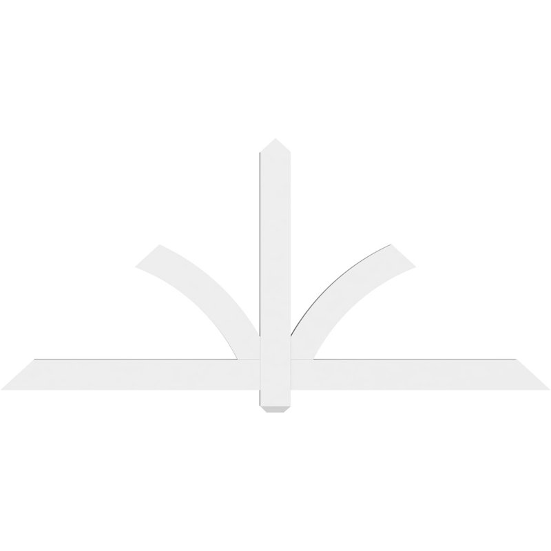 Support pour pignon en PVC Redmond, H 33 po x l 72 po (pas 11/12), P 2 po x F 4 po