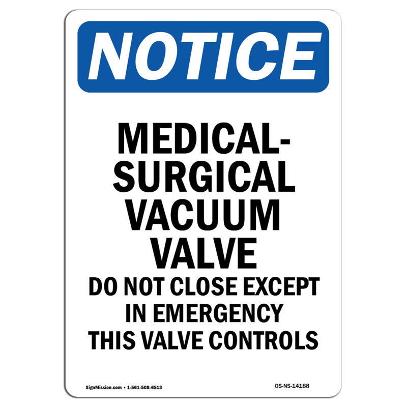 Signe de valve d'aspirateur médical et médical
