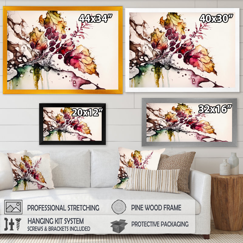 Rendend Point Dreams II - reproduction sur toile, Toile avec cadre photo noir, L 20 po x H 12 po