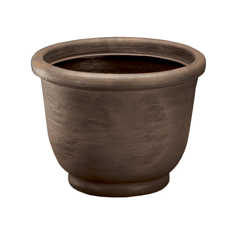 Pot à plante en résine Agave, H 13,5 po x l 17,75 po x P 17,75 po, Rouille