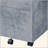 Faux Concrete & Silver Finish File Cabinet