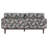Comfortable Modern Green Sofa, Polyester Upholstered Spacious Seating For Home