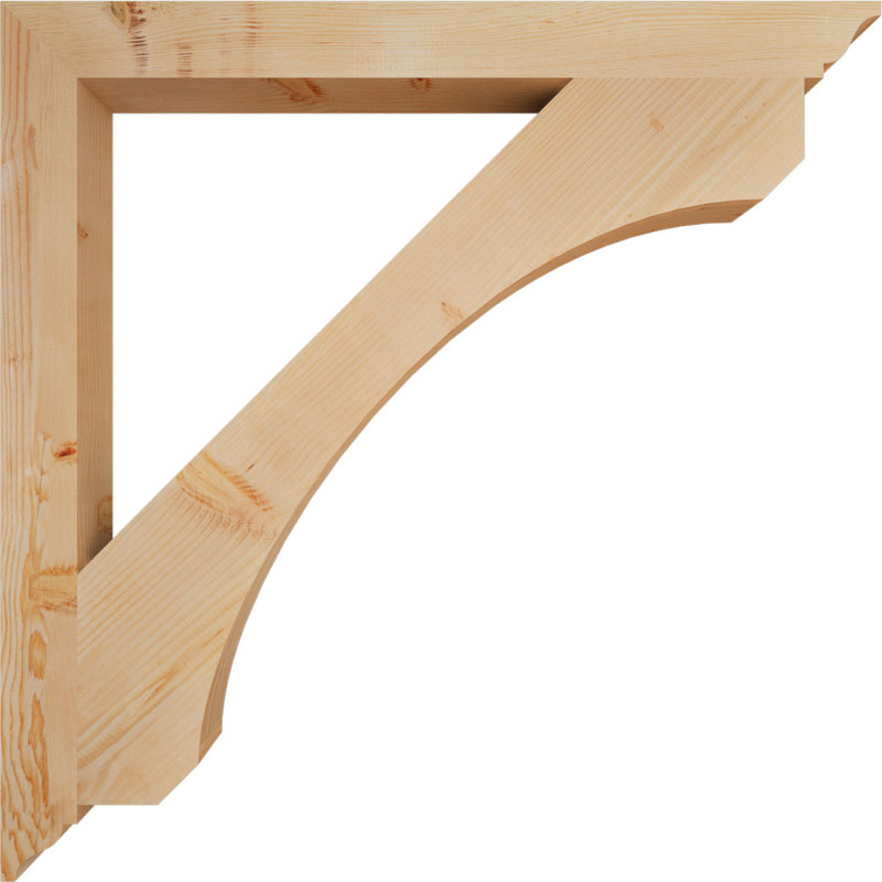 Support traditionnel l 3 3 po x P 46 po x H 46 po, sapin Douglas, Douglas (lisse), H 46 po x l 3,5 po x P 46 po