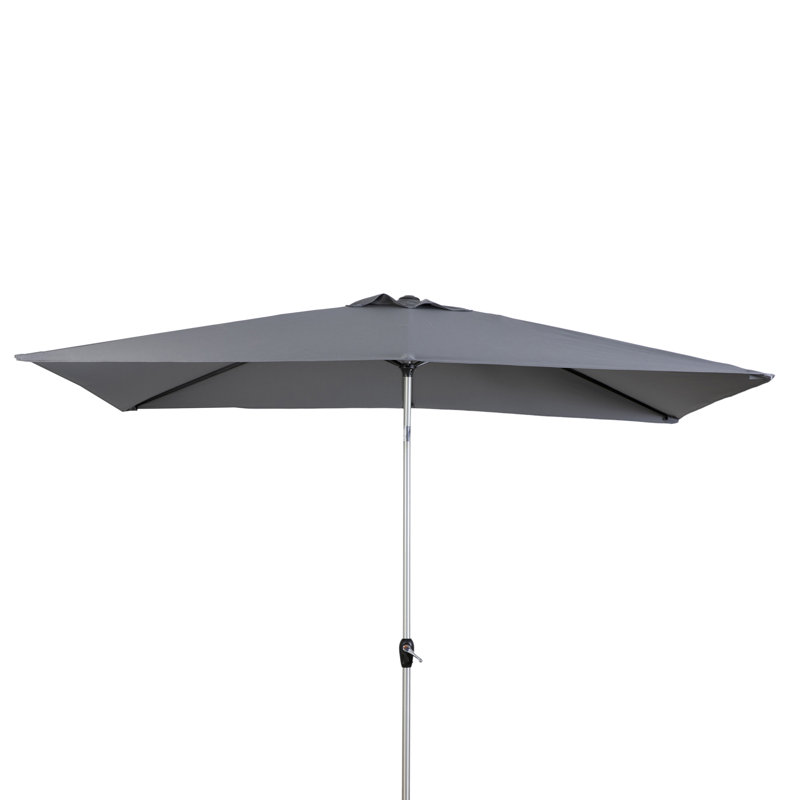 Anlaug 296cm X 200cm Rectangular Parasol, Grey