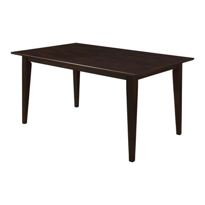 Noushin Rectangular Dining Table in Dark Brown by Winston Porter
