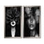 "I", art floral sur toile noir et blanc-1994991146-1994991144