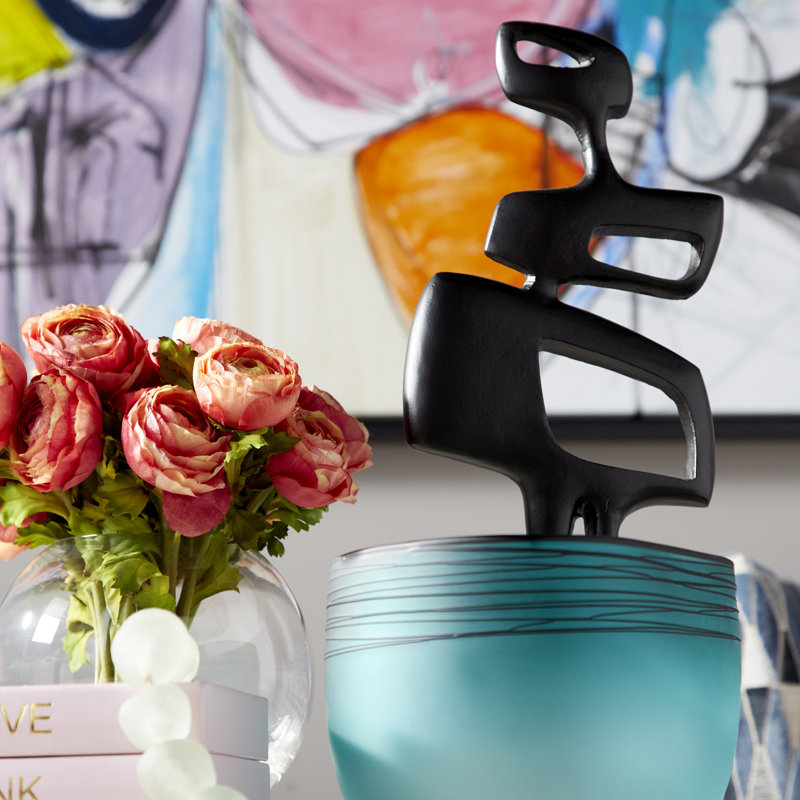 Kapalua Glass Table Vase, 7.25" H x 8.75" W x 8.5" D