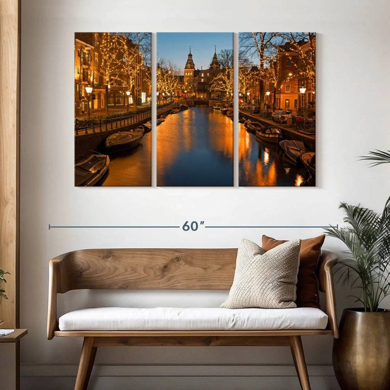 Lumières de Noël Sireci Amsterdam, H 32 po x l 50 po
