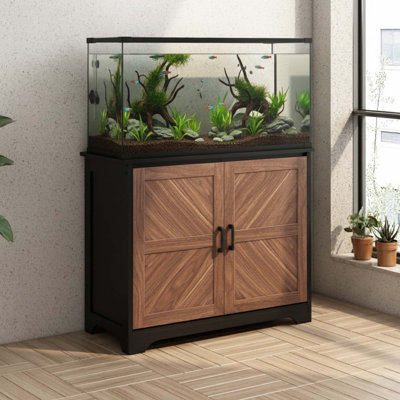 Support d'aquarium 30 gallons, support d'aquarium avec armoire de rangement