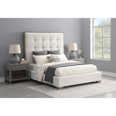 Lit plateforme tapissier Mandoline