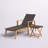 Azlaan 72" Long Reclining Acacia Single Chaise