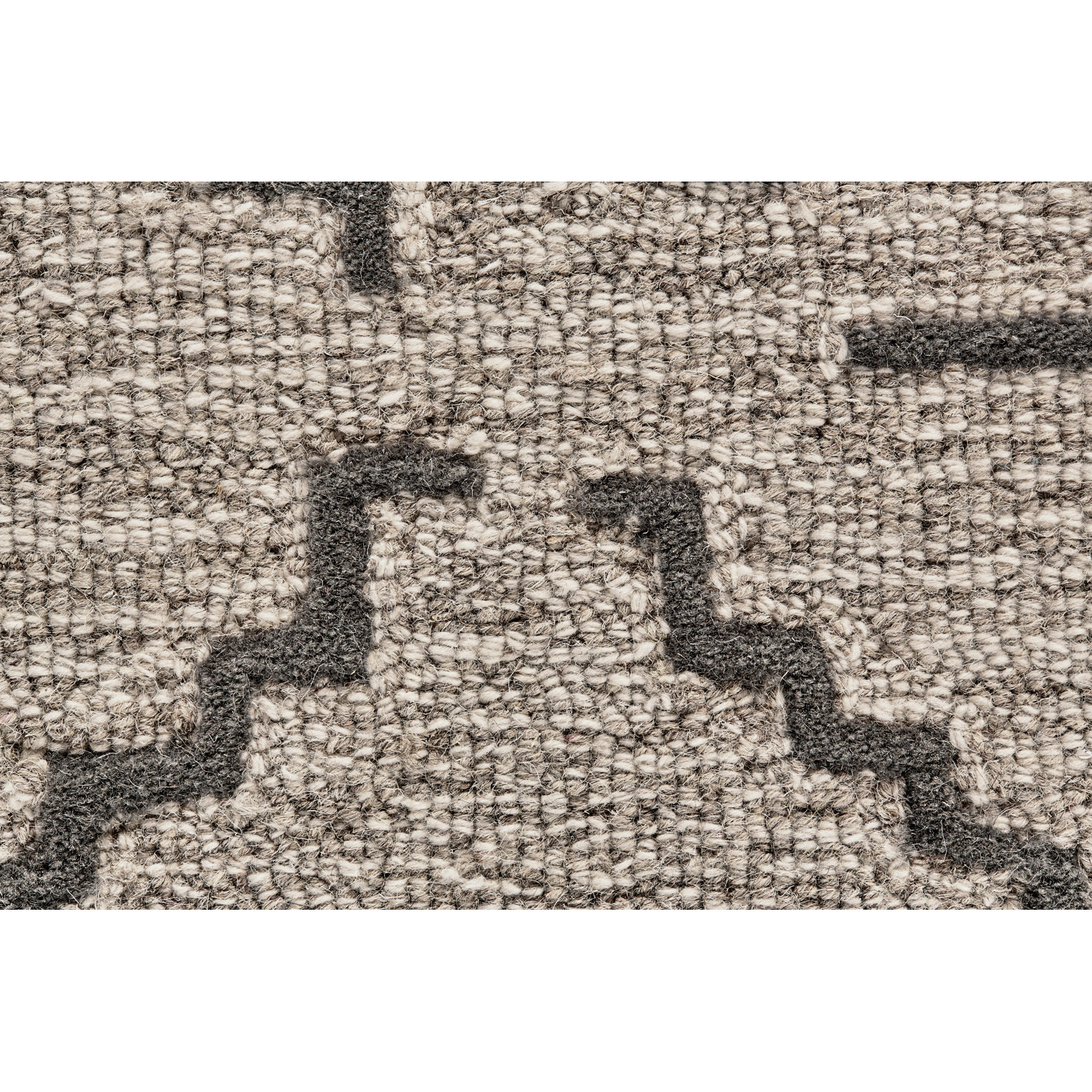 Carlette Hand-Tufted Geometric Wool Rug, Runner 2'6" x 8'