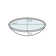 EAGO 15.75'' White Porcelain Circular Bathroom Sink with Overflow