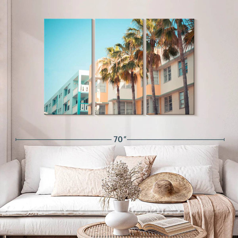 Lilie Miami City Buildings, H 32 po x l 50 po