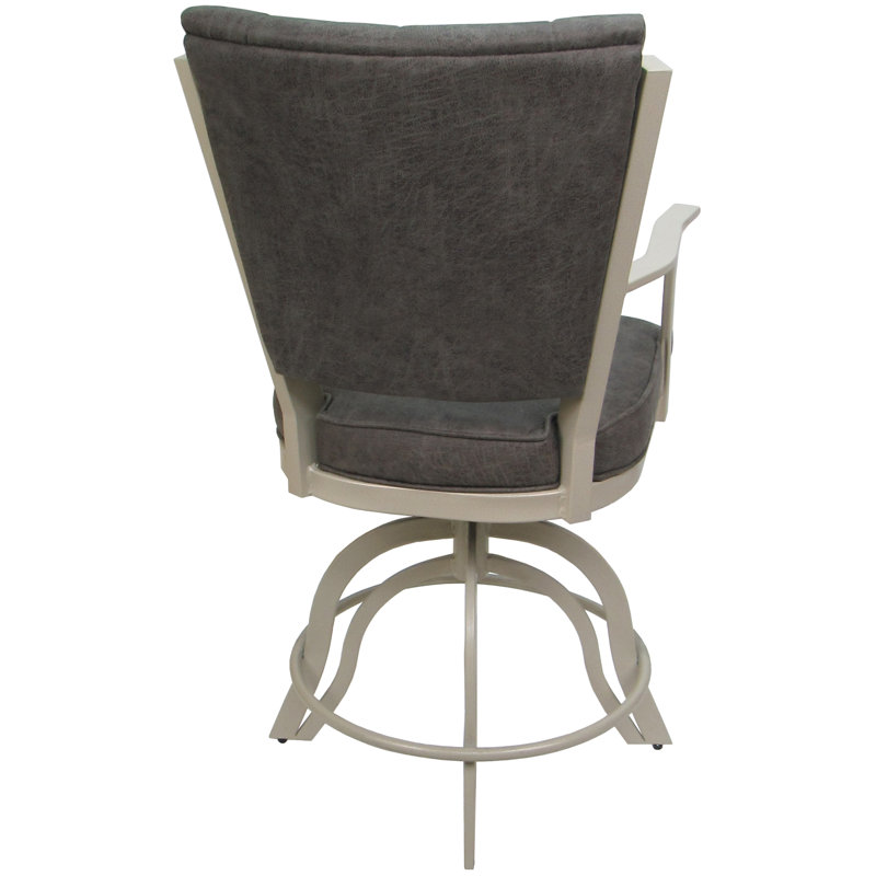 Tabourets de comptoir en métal Custom, Beige, Gris anthracite Outlier, Tabouret de bar (siège d'une hauteur de 30 po)