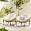 Fauteuil Papasan berçant surdimensionné pour patio-1856238042