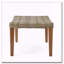 Repose-pieds en bois et osier Hampton