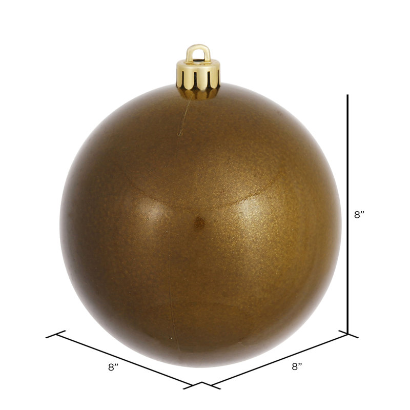 Décoration de boule décorative des Fêtes, 8", Olive