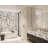 Rugen Rainfall Shower System, Large 12" Rain Shower Head with Handheld Combo, Wall Mount Shower Faucet Set with Pressure Balance Valve, Brushed Nickel Bathroom Shower Fixtures-120383419