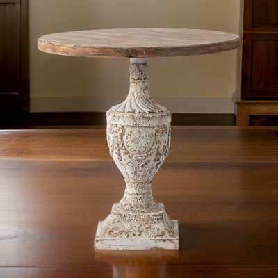 Ataly Round Solid Wood Top Dining Table