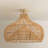 Oceania Rattan Flush Mount – Rattan & Natural Large Cone 1-Light Semi Flush Mount Dimmable Ceiling Light for Dining Room or Living Room in Farmhouse, Country, and Traditional Style-123294069-134073378