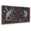 «Venezia Monkey Garden II», ensemble de 2 peintures sur toile encadrées-641293376-641294264