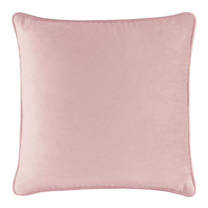 Coussin Sparkles Home Velours | Insertion de plumes, Velours rosé / gris anthracite, Carré 16 po