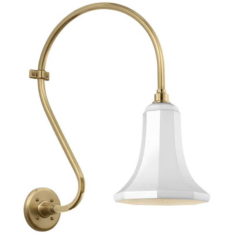 Thomas O'Brien 1 - Light Outdoor Barn Light, 24" H x 9.25" W x 19.25" D