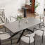 Ensemble de salle à manger rectangulaire avec chaises en tissu 70,8 "à 102,3" Louina-1026249016-1026249018-1026946460