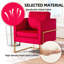 Chaise d'appoint rembourrée moderne en velours pour le salon, la chambre à coucher-1554110784