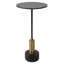 Chansler Glass Pedestal End Table