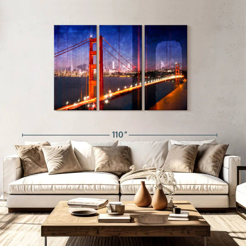 Lilie Golden Gate Bridge Composing, 48" H x 74" W