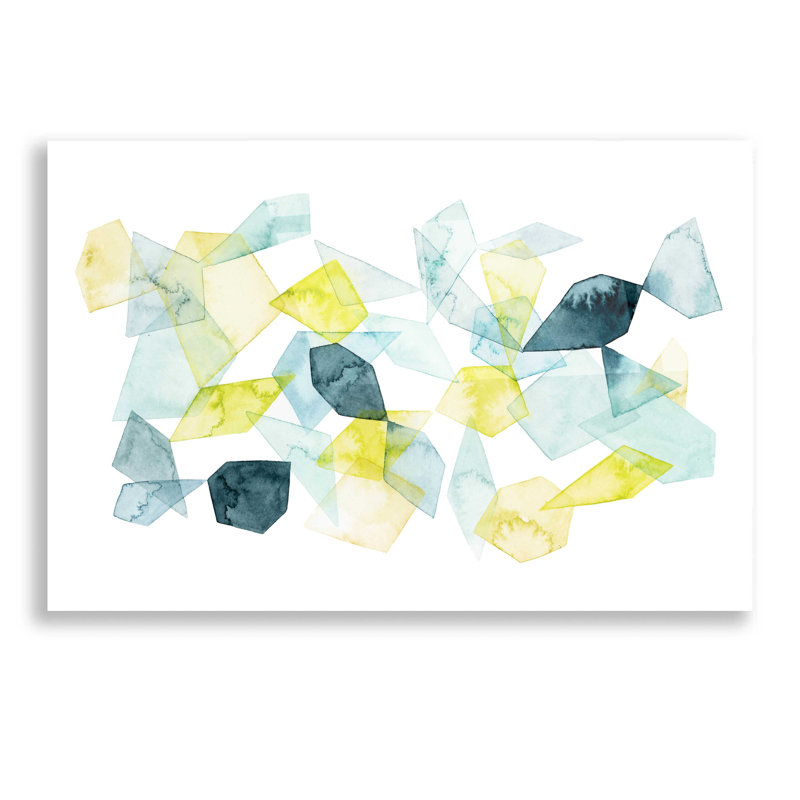 «Seaglass Abstract I» par Grace Popp, art mural en verre acrylique, H 12 po x l 16 po x P 0,13 po