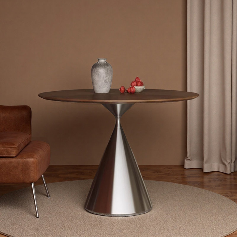 Table ronde simple et rétro multifonctionnelle, H 29,52 po x L 43,3 po x l 43,3 po