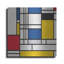 "Mondrian NFT2" par Luxe Metal Portfolio-111731067