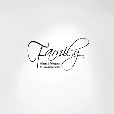 Text & Numbers Non-Wall Damaging Wall Decal