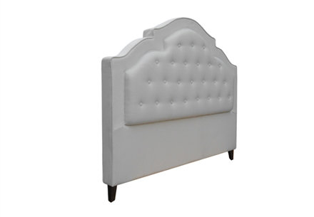 Sheila Upholstered Headboard, King, Bella Black Performance Velvet, Brown Mahogany